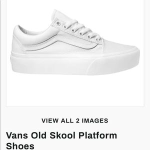 Brand new never worn old skool platform vans